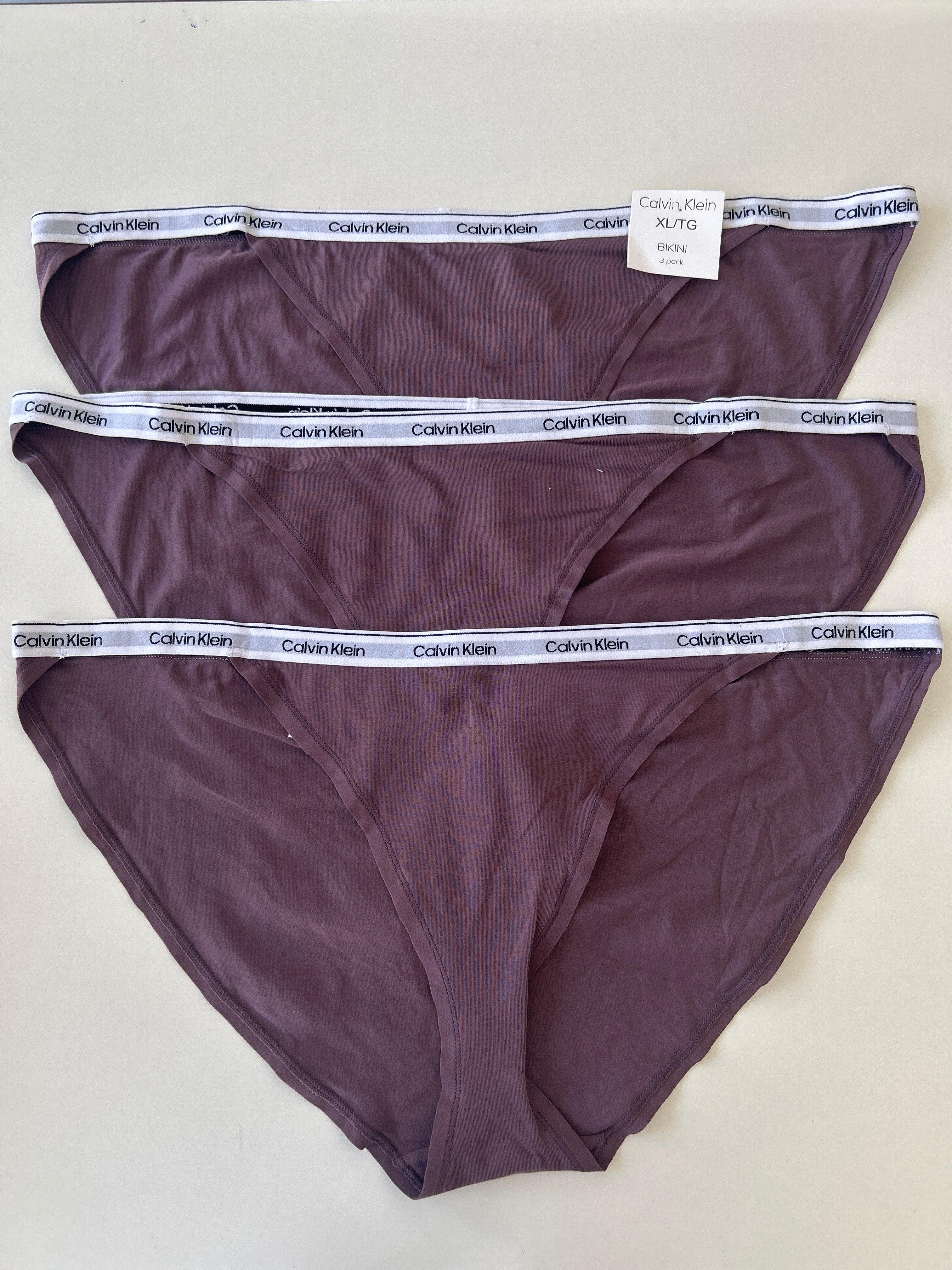 XL Calvin Klein 3-Pack Bikini Panty