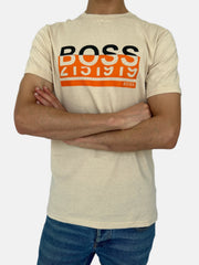 BOSS Cream Roundneck T-shirt