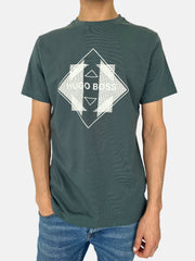 BOSS Green White Roundneck T-shirt