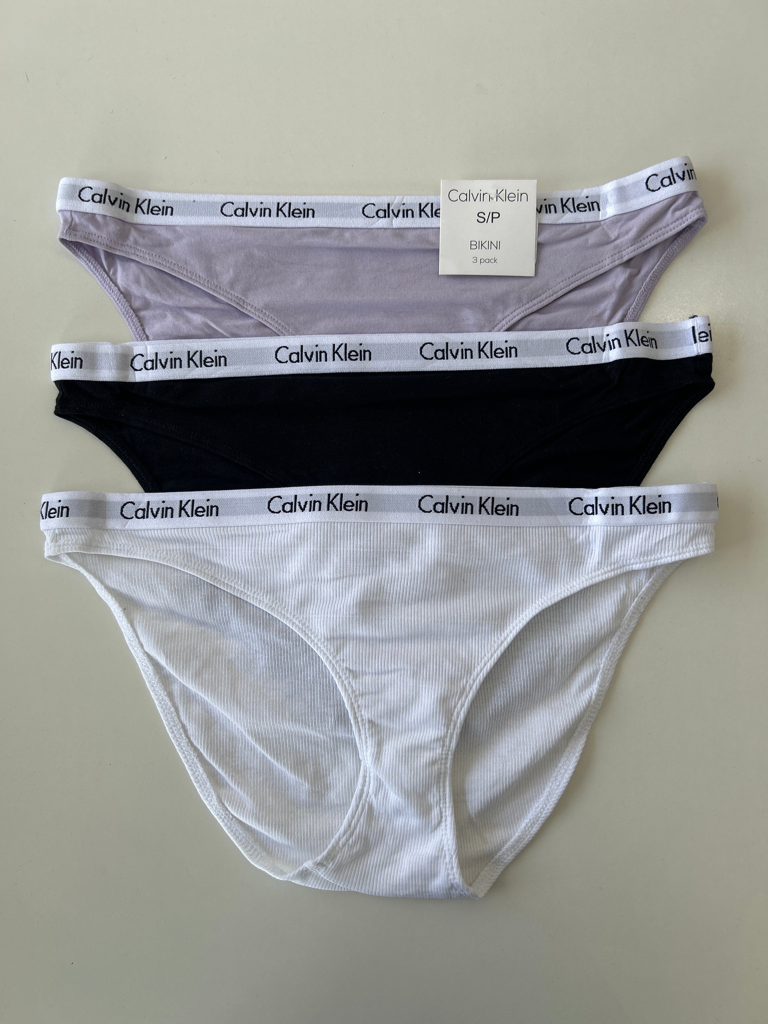 S Calvin Klein 3-Pack Bikini Panty