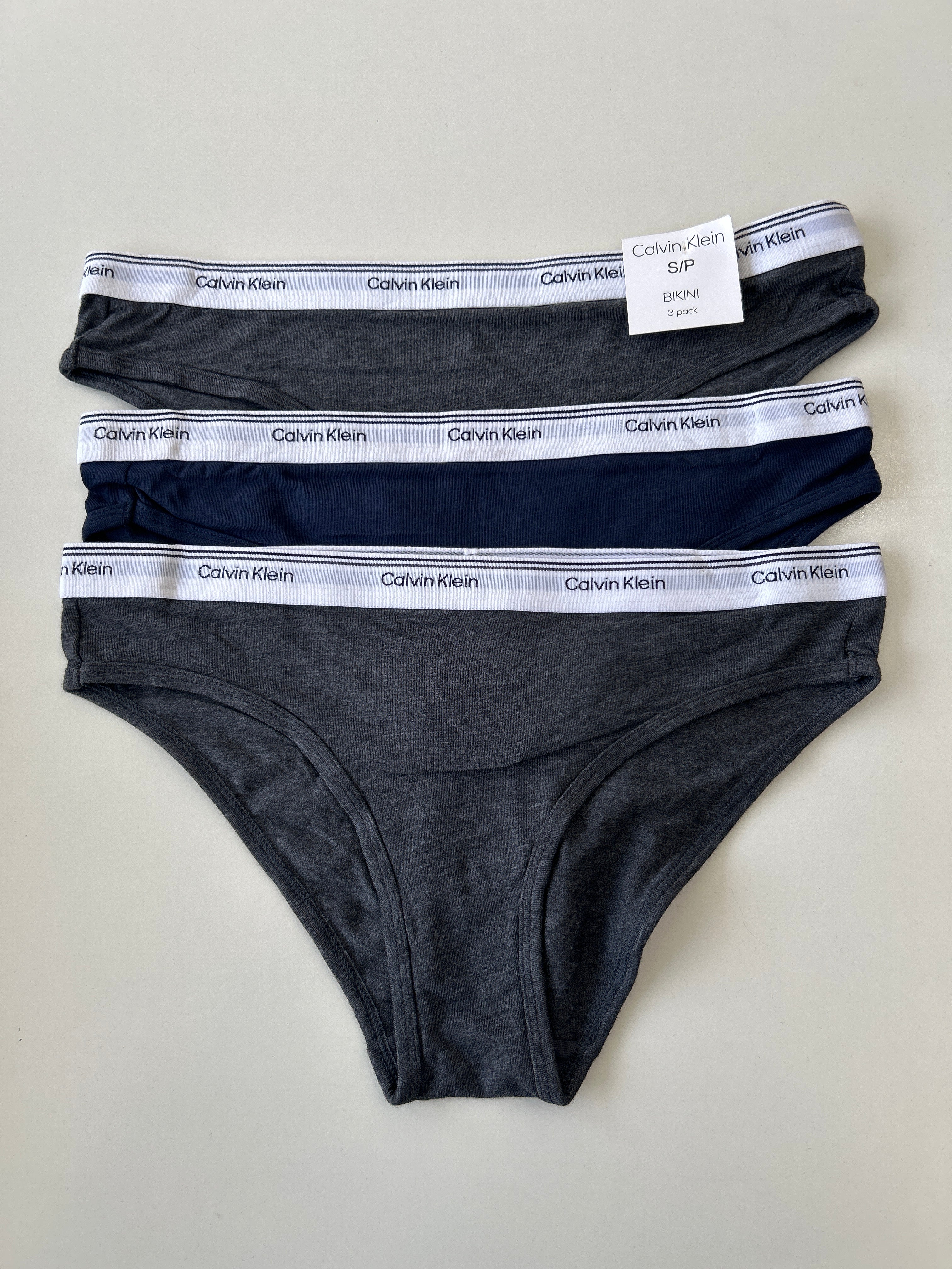 S Calvin Klein 3-Pack Bikini Panty