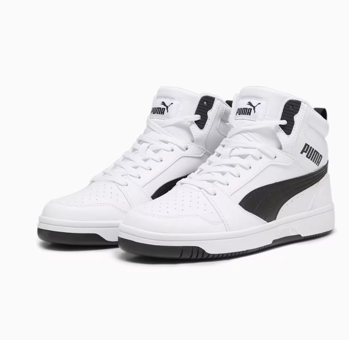 Puma Rebound V6 392326-02 Men High Top Sneaker White Trainer 11883624