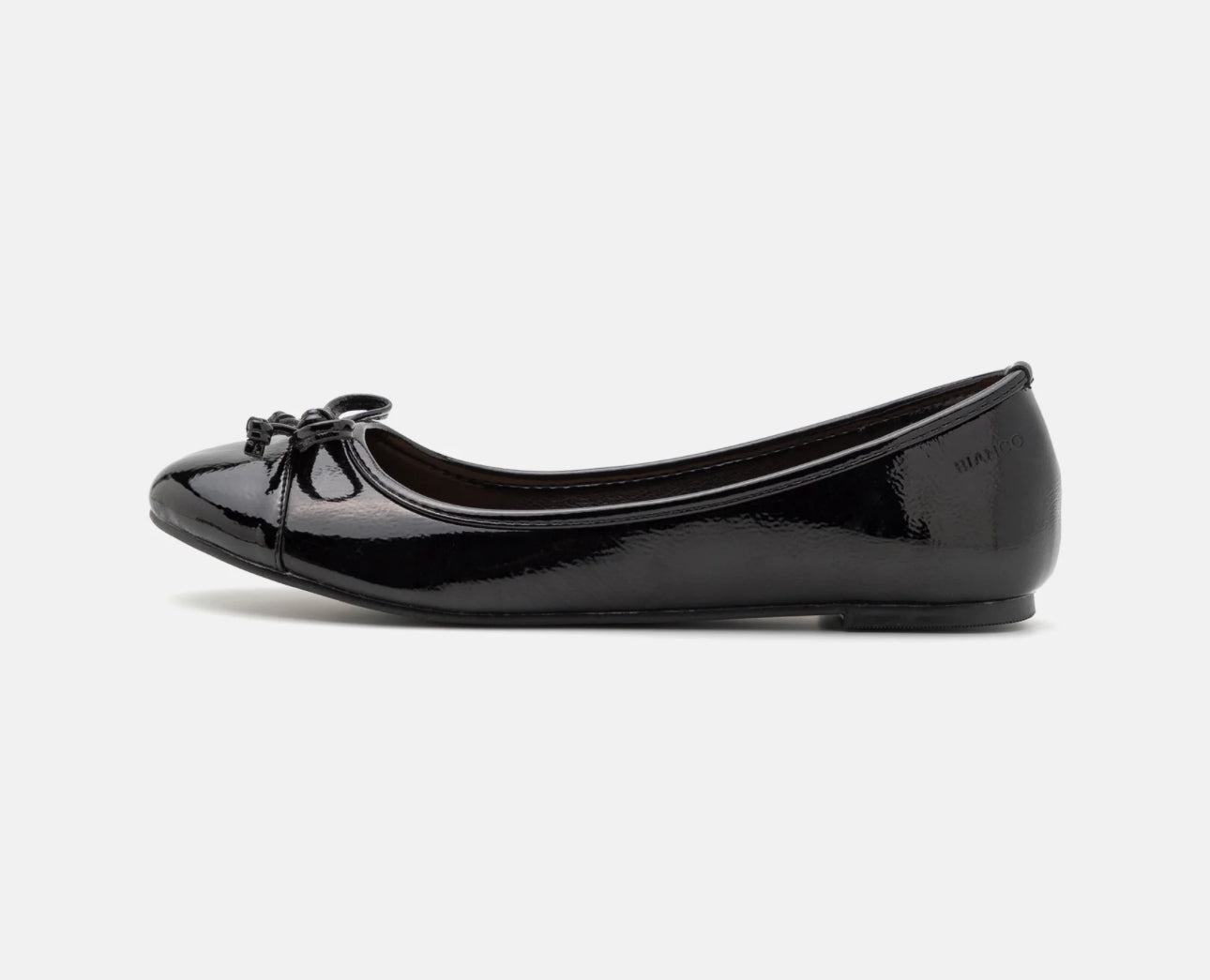 BIANCO Biaceline Ballerina Toecap Patent  11250909 Black