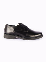 GEOX Plain Black Men Formal Shoes