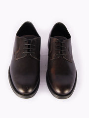 GEOX Plain Brown Men Formal Shoes