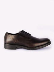 GEOX Plain Brown Men Formal Shoes