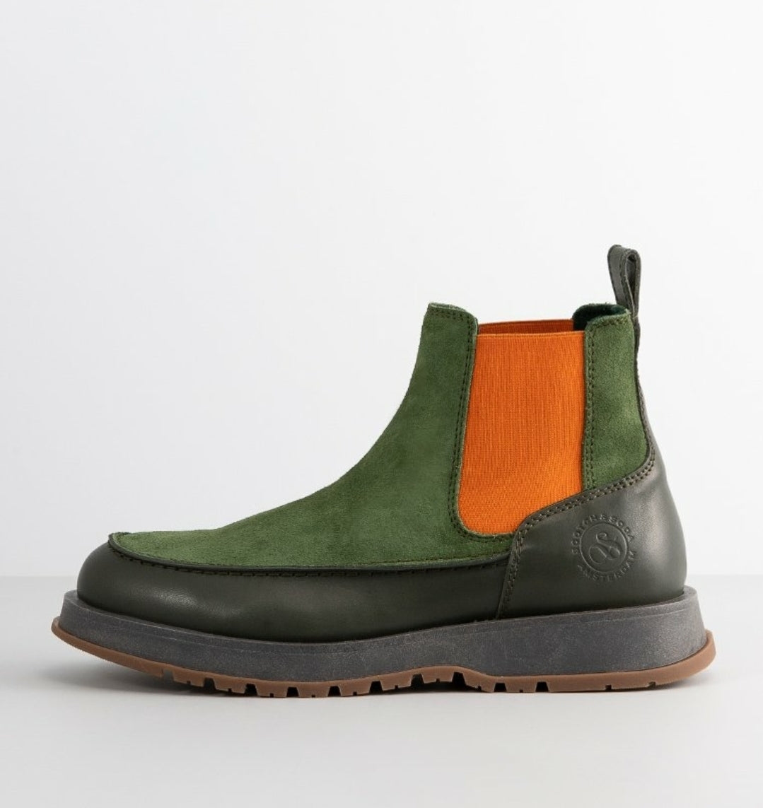 Scotch & Soda Amsterdam Men boots Green BELLUNO-25843155