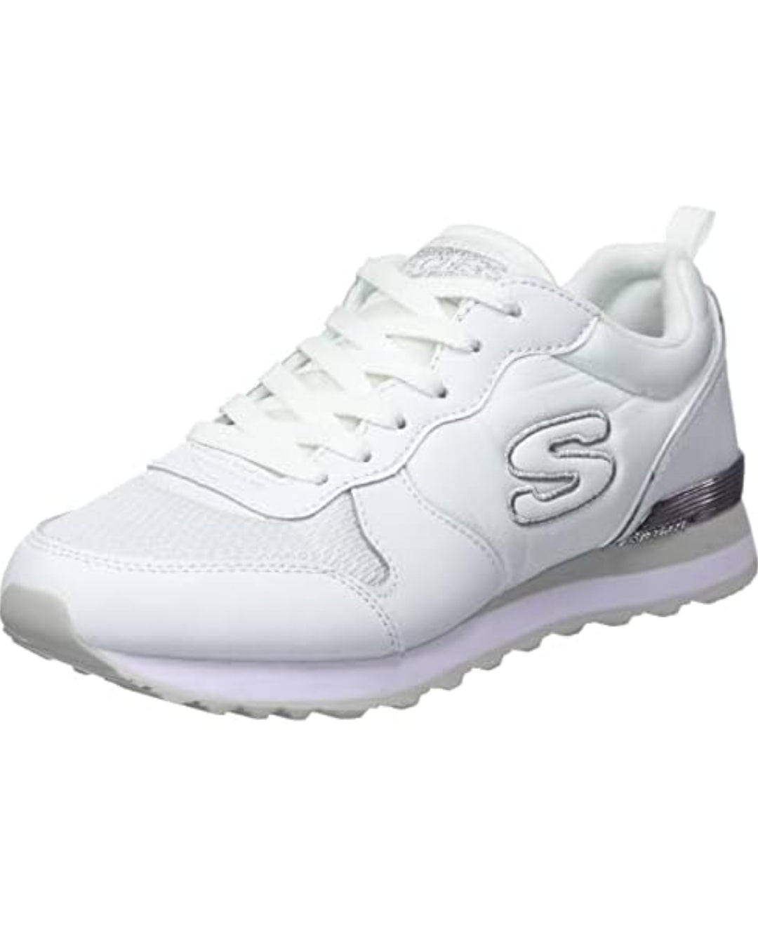 Skechers Women Sport Shoes White SN111 Leather/textile Upper