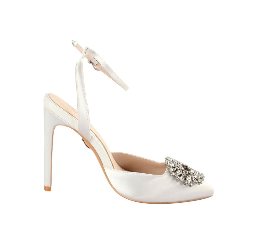 Buffalo Slingback Pumps Judy Ice in Off White 11708262