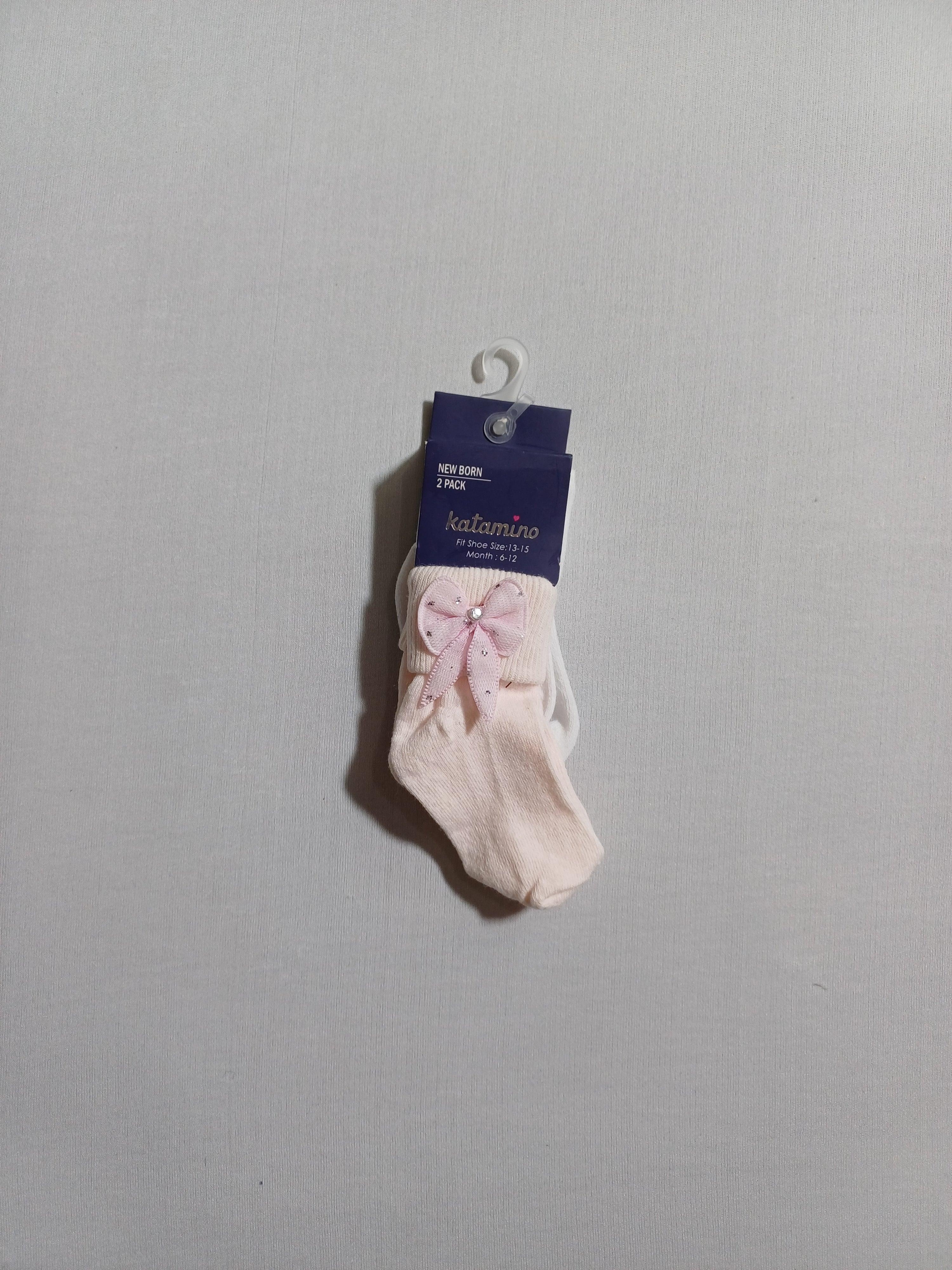 k22079 2pcs set girl baby socks