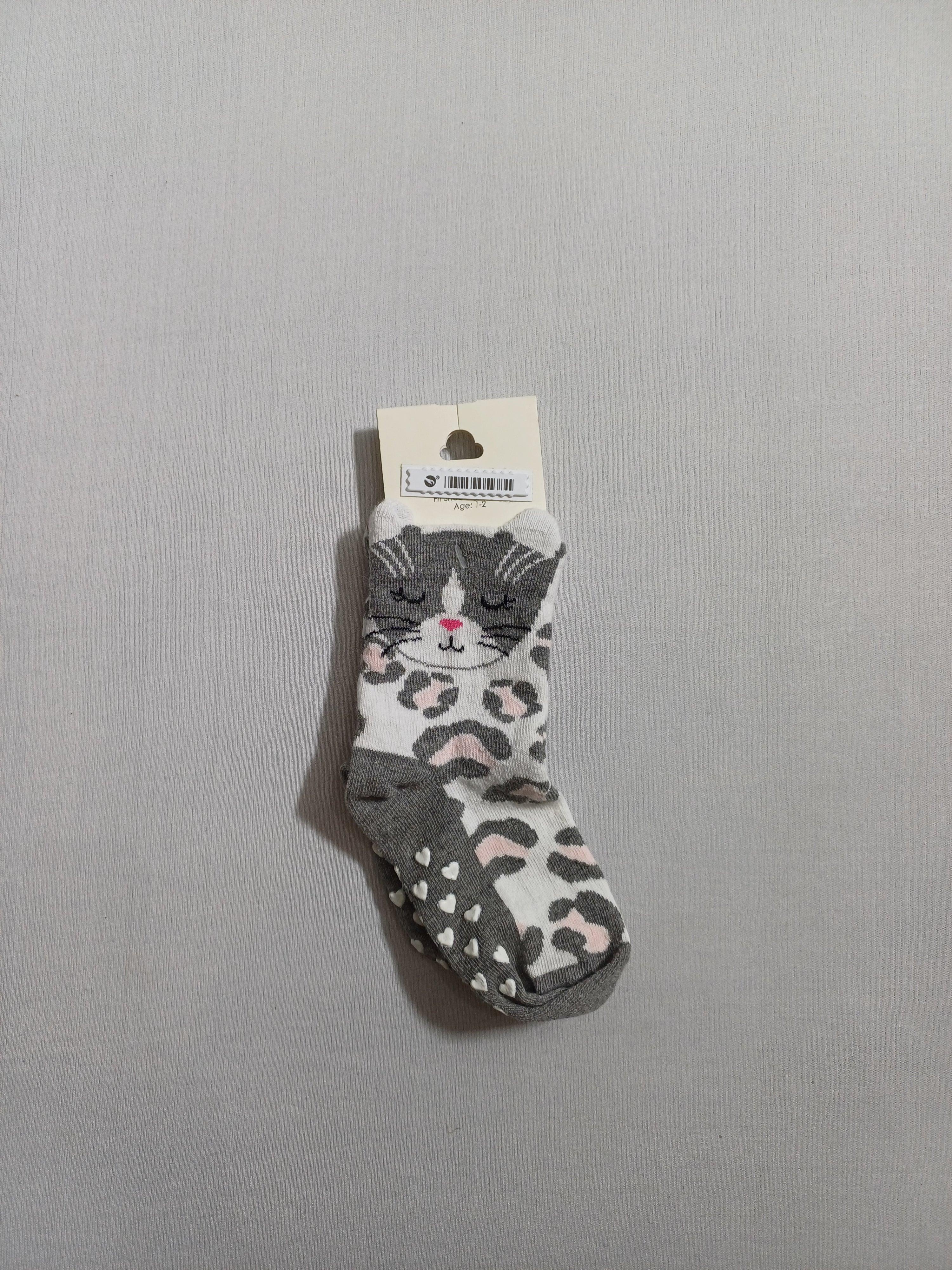 k21002 Grey 3D girl socks