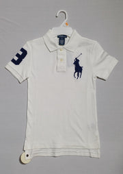 RALPH LAUREN WHITE-S-8Y BOYS POLO T-SHIRT 323169118