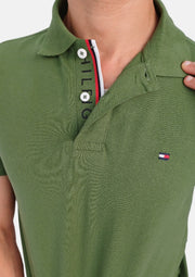 Tommy Hilfiger Green Men Polo T-shirts Slim Fit