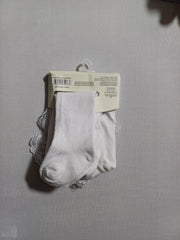 k32070 White Melek Popo baby Pantyhose