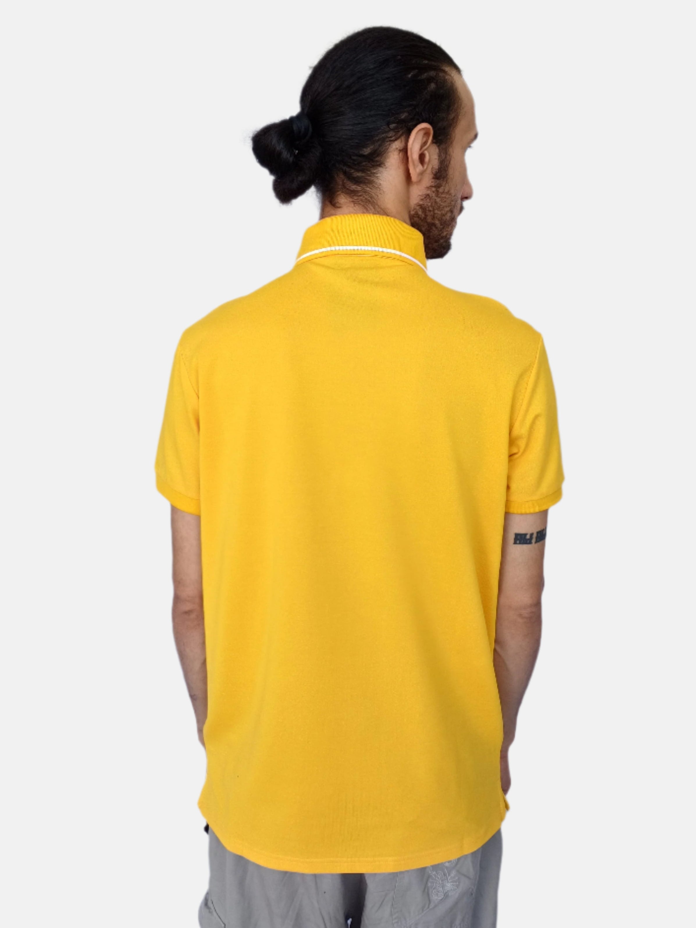 Yellow Armani Exchange Men Polo T-shirt