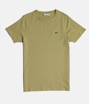 LACOSTE BEIGE ROUND NECK T-SHIRT