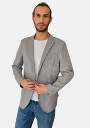 LIU.JO Light Blue OXFORD Men Blazer