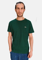 LACOSTE GREEN ROUND NECK T-SHIRT