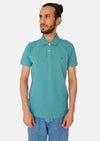 Tommy Hilfiger Aqua Green Men Polo T-shirts Slim Fit