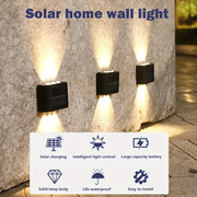 1PCS Solar 6 Leds light for outside wall waterproof